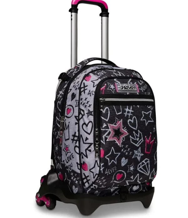 Outlet Seven Trolley Jack ® 3 Ruote - Zipper Glamy
